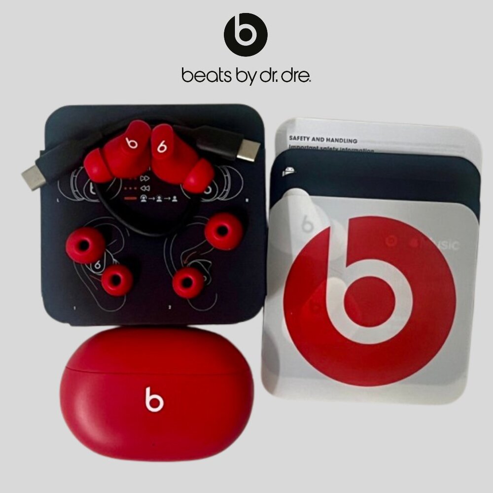 SOLD - NEW Beats Studio Buds Totally Wireless Noise Cancelling Earphones - Red